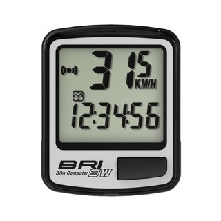 【小謙單車】全新ECHOWELL BRI-9W 自行車碼錶/ 無線碼錶 / 9大功能(銀色)