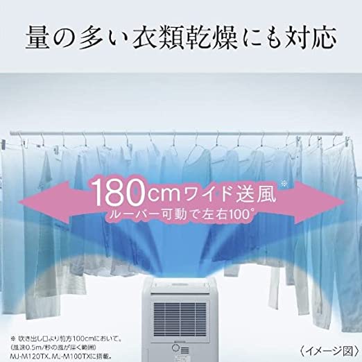 日本直送含稅三菱除溼機MJ-M100TX 衣物烘乾低噪音抑制過敏除菌2022新款 