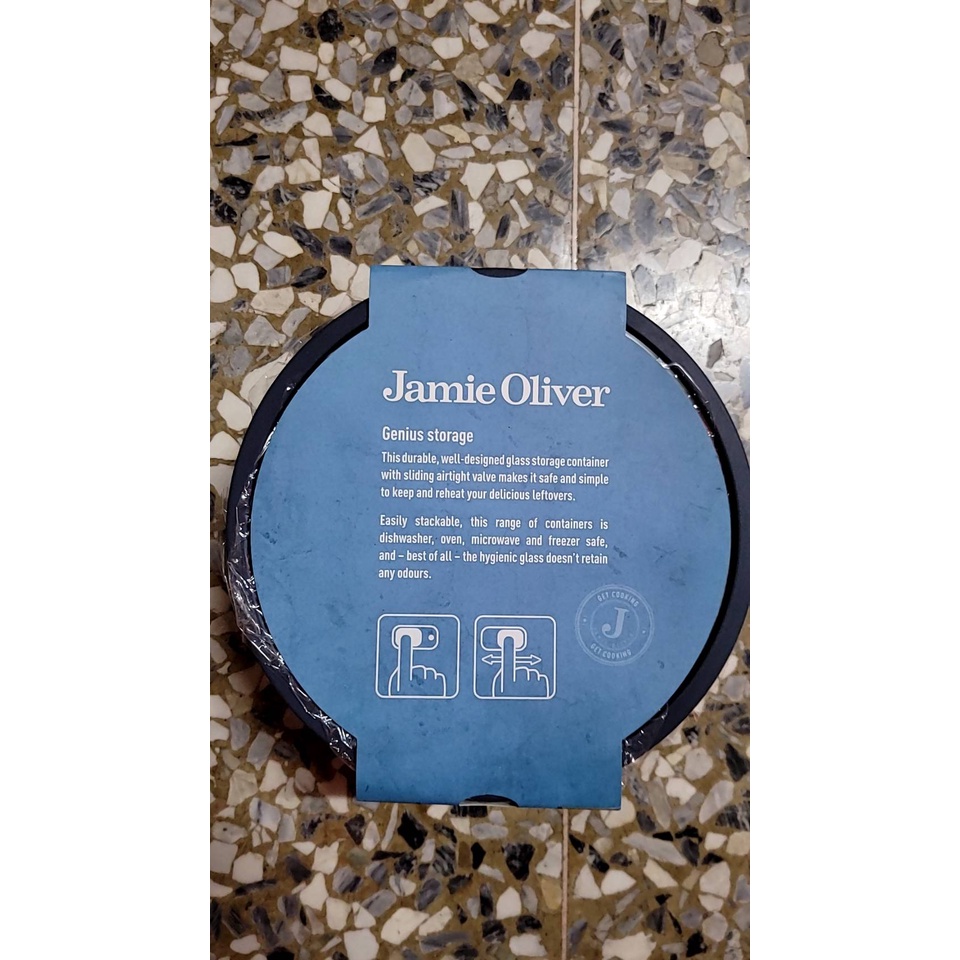 (全新免運費全省配送快速出貨) Jamie Oliver傑米奧利佛圓形耐熱玻璃保鮮盒(大)1550 ml