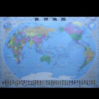 Image of 世界地圖 大陸地圖 簡字版 防潑水地圖
