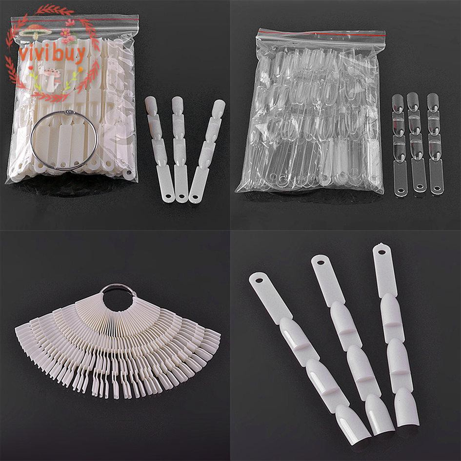 新的50 X 3 技巧50pcs 指甲色圖扇形150 色美甲練習 蝦皮購物