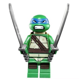 ||高雄 宅媽|樂高 積木|| LEGO“79104 忍者龜“拆售人偶 裡奧納多 含武器(有瑕疵介意勿購！)
