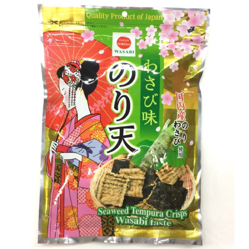 日本 Maruka 芥末海苔天婦羅餅乾125公克