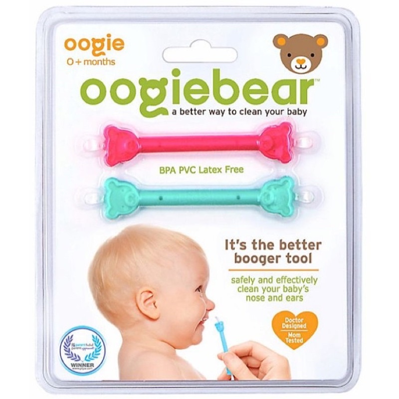 美國原裝進口 oogiebear QQ熊耳鼻清潔棒 二入/組