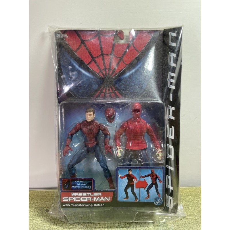Marvel toybiz wrestler Spider-Man 摔角蜘蛛人。
