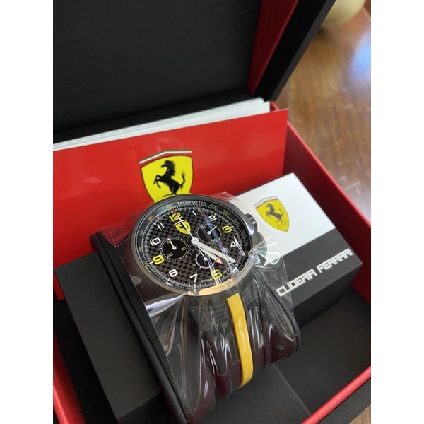 全新 附盒 法拉利經典紀念錶款 RONDA 5030D Ferrari Watch F1