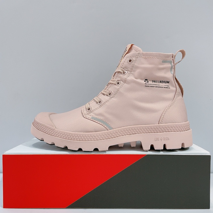 PALLADIUM PAMPA BOOTS 女生 粉色 永續循環 橘標 防水 輕量 雨靴 休閒靴 76656-613