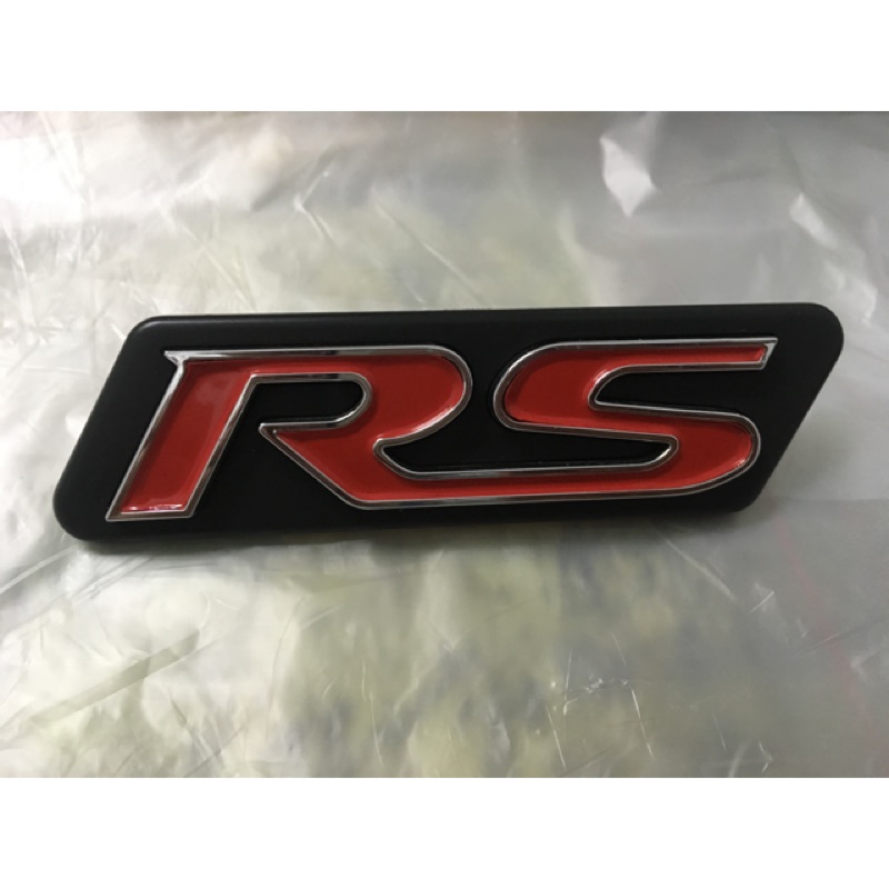 二手 RS 車標 rs 標誌 有3M背膠 有卡榫適合蜂槽水箱罩 ford Honda toyota Nissan