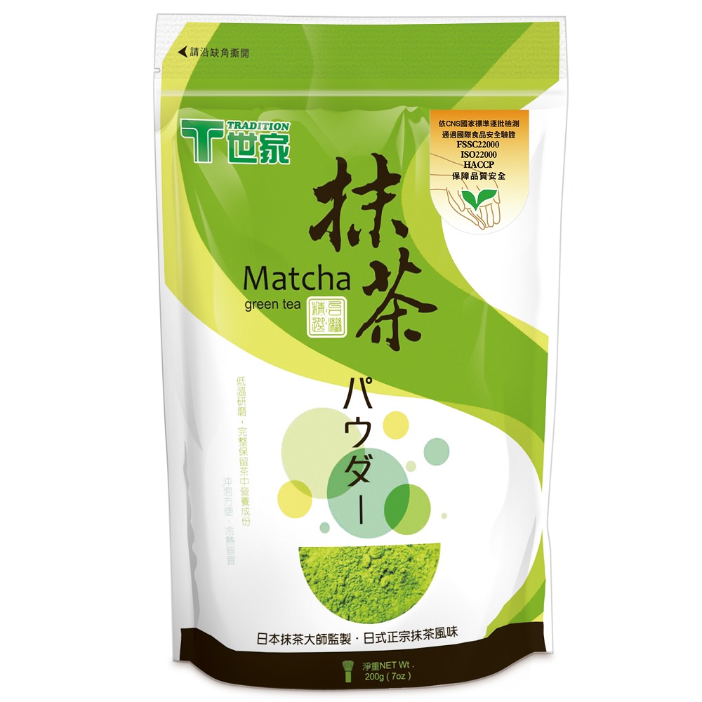 T世家 抹茶粉 200g【家樂福】