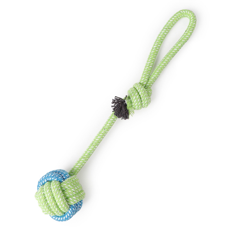 【PetBaby寵物精靈】寵物藍綠棉繩四件套寵物玩具 狗狗套裝寵物繩結玩具
