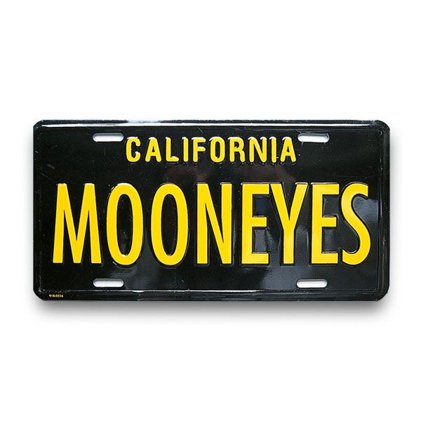 MOONEYES - MG081 US SIZE PLATE 立體文字 裝飾車牌 (黑黃色) 化學原宿