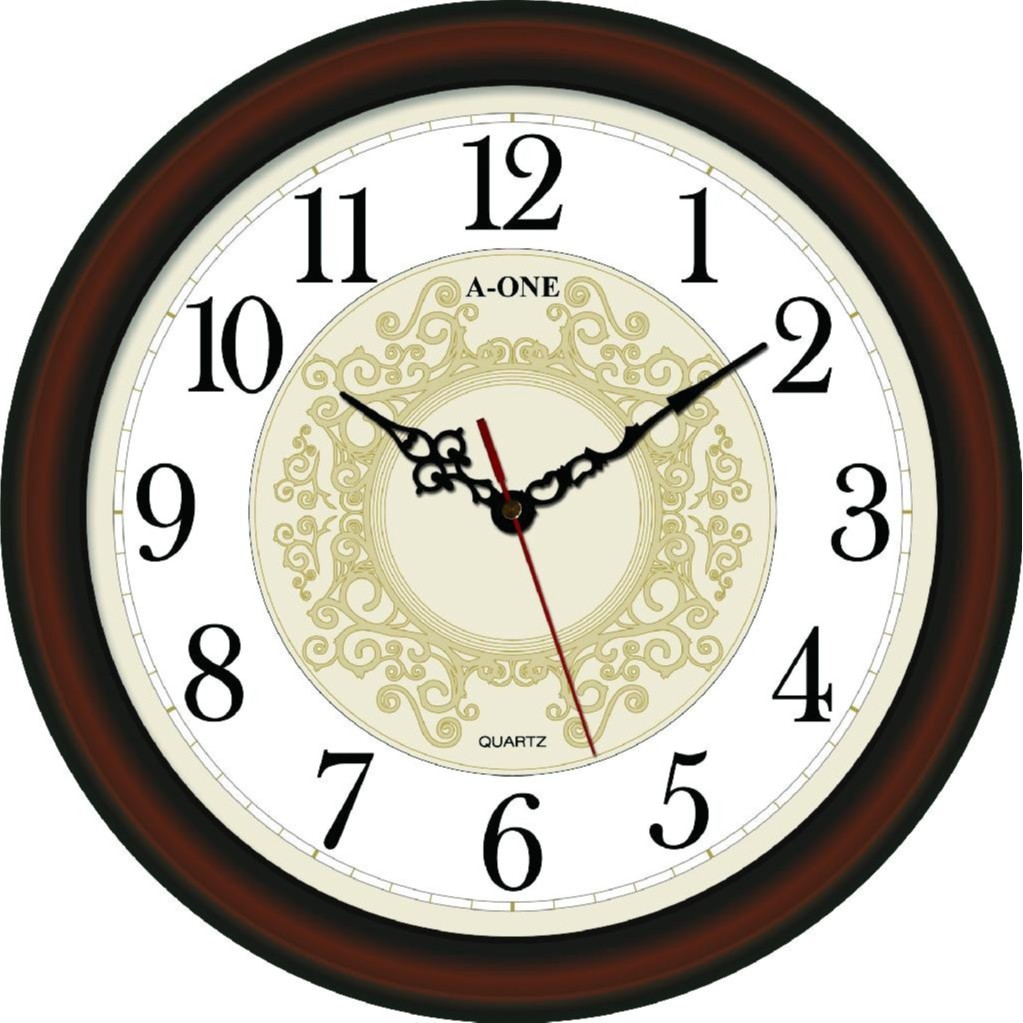【限量出清↘】經緯度鐘錶 A-ONE典雅圖紋 時鐘 台灣製造超靜音掛鐘 居家擺設必備 時尚空間百搭TG-0575