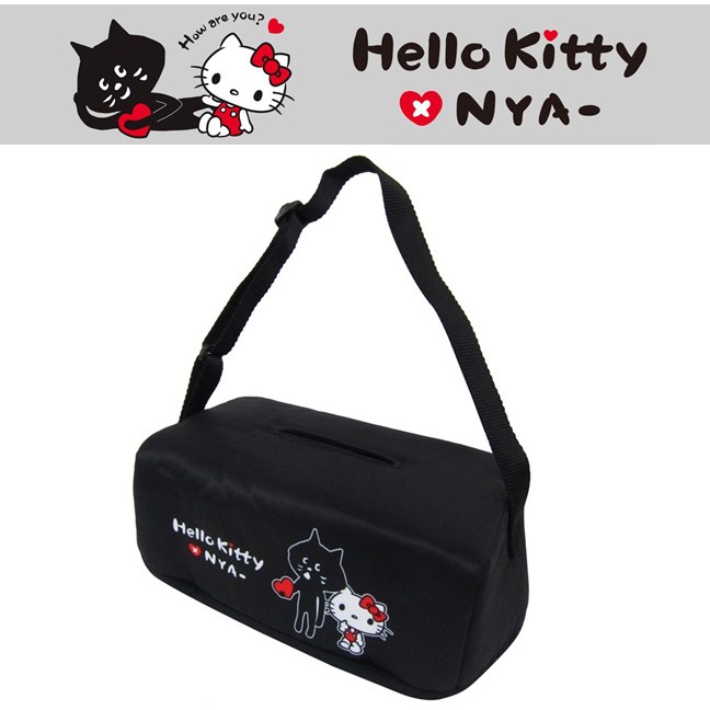 【★優洛帕-汽車用品★】Hello Kitty x Nya面紙盒套袋(可吊掛車內頭枕) PKYD001B-03
