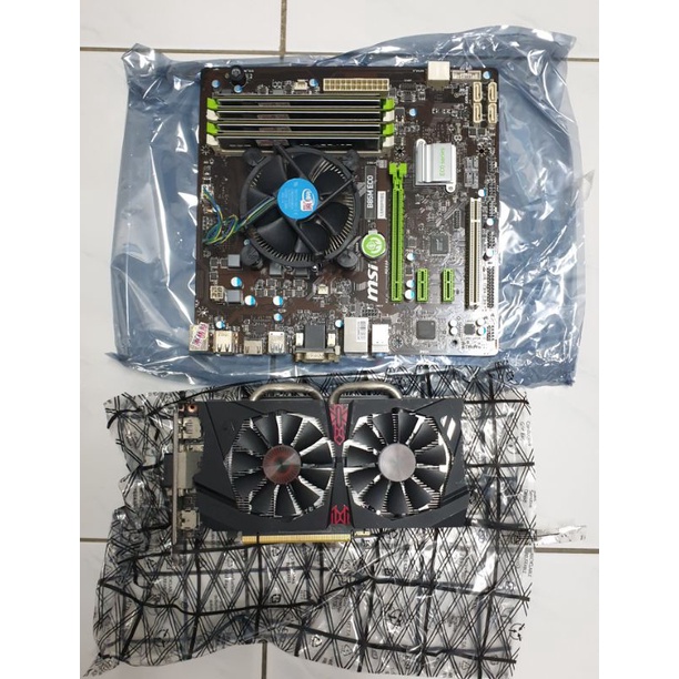 ASUS GTX950,MSI B85M ECO,I5-4460 宇帷DDR3-1600 4Gx4共16G自家二手電腦