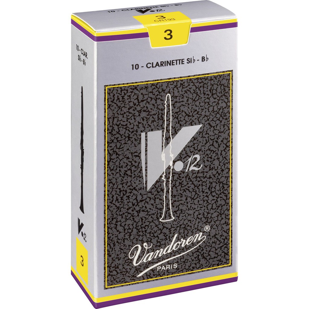 Vandoren簧片V12銀盒  CLARINET REED 黑管 豎笛 單簧管 竹片  - 【他,在旅行】