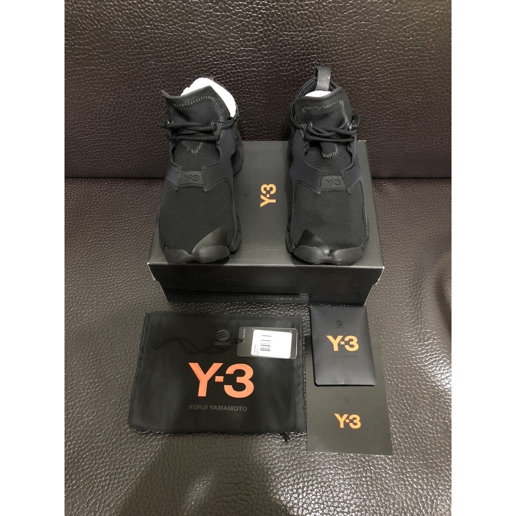 Y-3 y3 adidas 山本耀司 KOHNA 忍者武士 黑武士 運動鞋 黑 AQ5521 尺寸：M