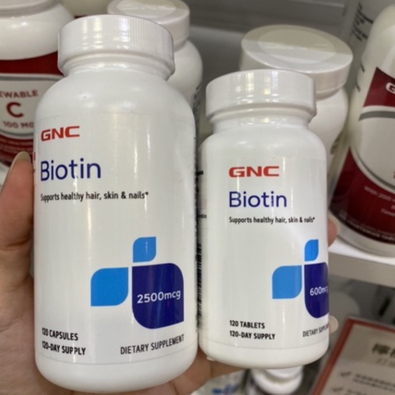 【On代購】GNC 生物素 維生素 Biotin 生物素600食品錠 5000mcg 120顆