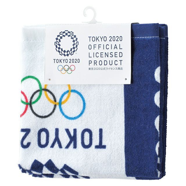 東京奧運 100%棉 手巾手帕2枚入組 約34×35cm 東奧 紀念品週邊官方商品 現貨商品-中秋節優惠