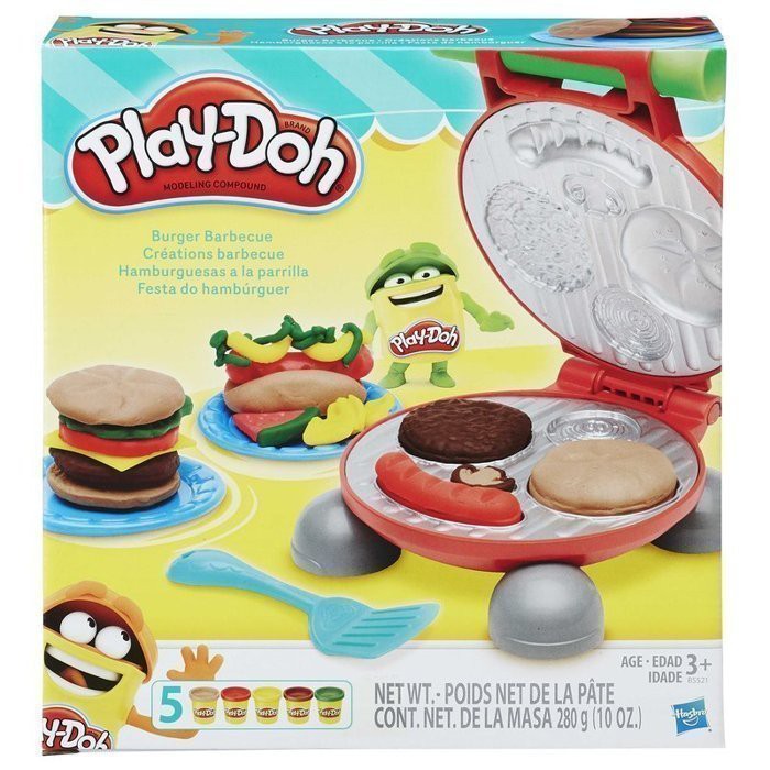 【玩具倉庫】【培樂多 Play-Doh】美味漢堡遊戲組→黏土 輕黏土 DIY 紙黏土 親子館 美勞用品 批發 教具 球
