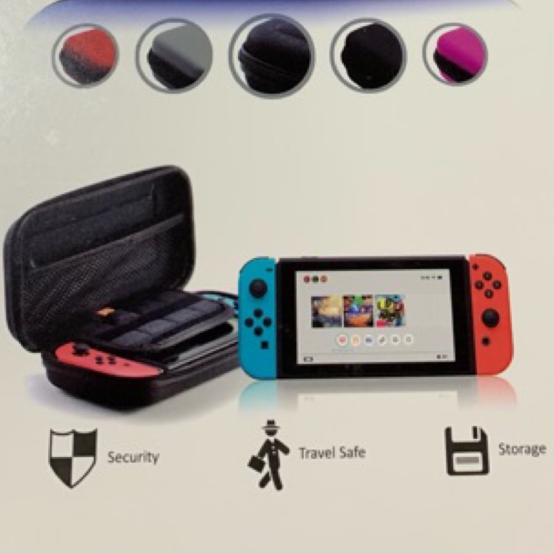 （全新）Nintendo 任天堂 Switch 硬殼 收納包 黑色