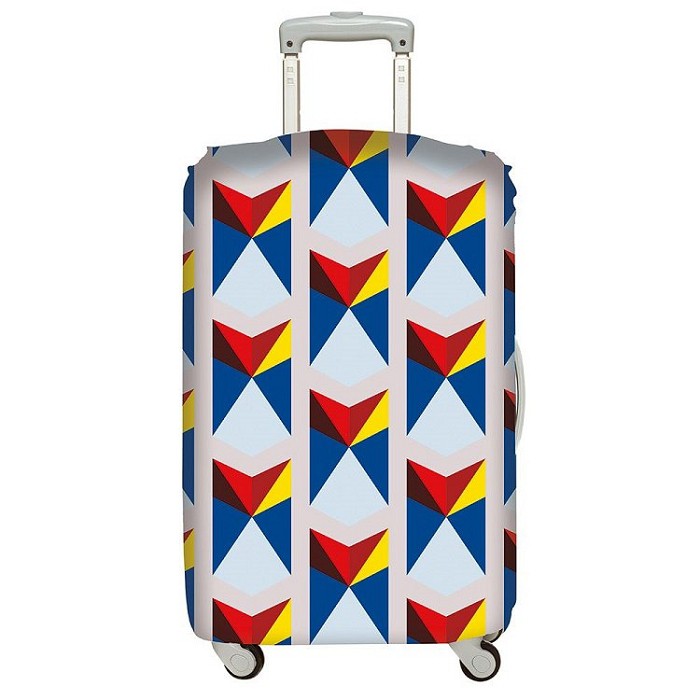 LOQI 行李箱外套【三角形】行李箱保護套防塵保護套、防刮、高彈力