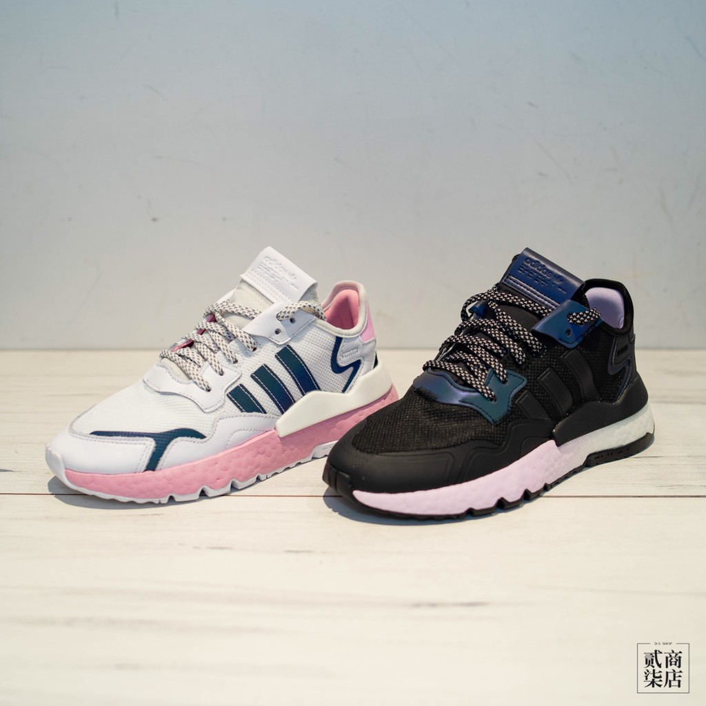 (貳柒商店) adidas Nite Jogger 女款 厚底 Boost 反光 白粉 EG7942 黑粉 EF5421