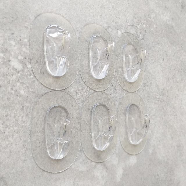 橢圓中型掛勾 4入一組每片獨立 吊掛好幫手 免鑽免打洞無痕掛勾凹凸紋路平滑面皆可貼 超黏貼 平滑面 重覆貼 蝦皮購物