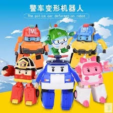 &lt;&lt;台灣現貨&gt;&gt; 兒童玩具 POLI救援小隊 波利家族變形玩具 變形波力 變形機器人 波力 安寳 羅伊 赫利 巴奇 馬克