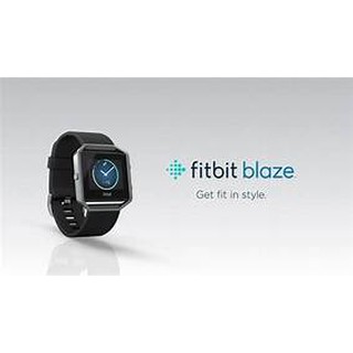 【7成新/含雙錶帶】Fitbit Blaze 智能健身手環 雅典黑/皮革駱駝棕 可更換錶帶