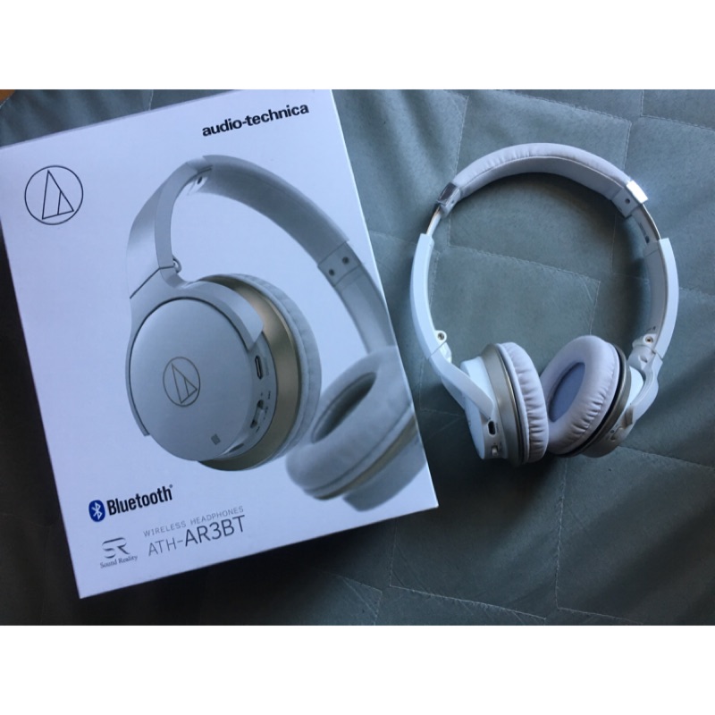 鐵三角 Audio Technica AR3BT 藍芽耳罩式耳機 二手 送 Elecom 棒球隨身小喇叭