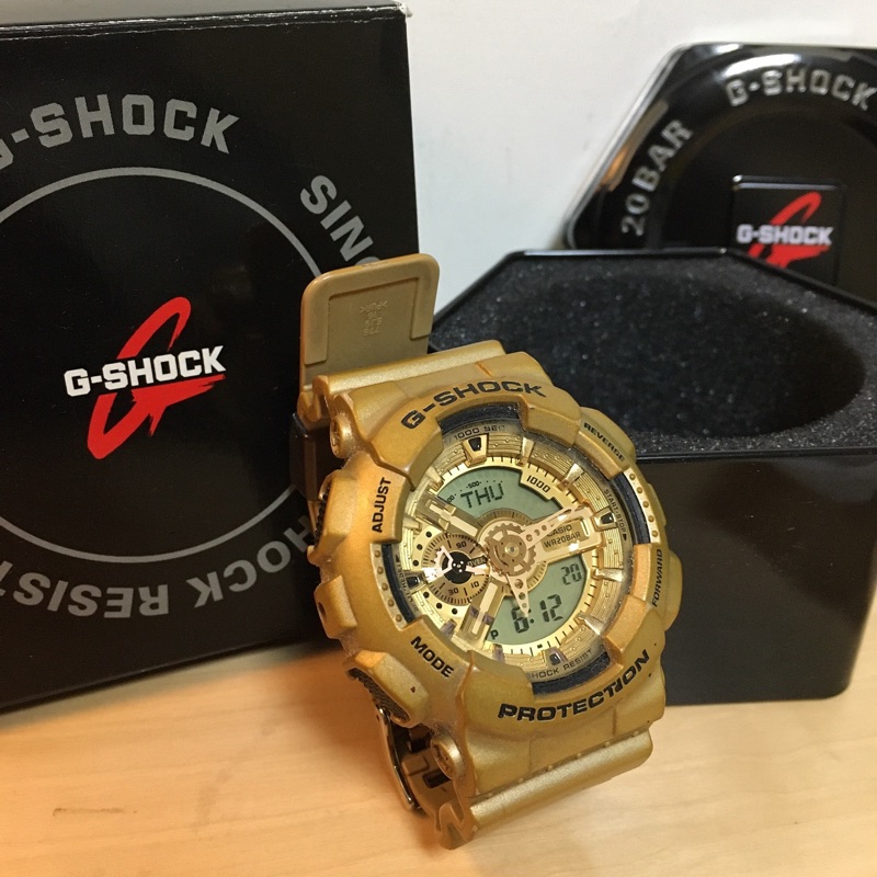 &lt;二手&gt; Golden Gshock 週年限定黃金錶 So Flex （原價6000）