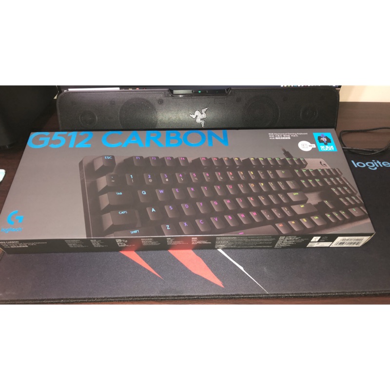 Logitech羅技 G512 Carbon GX青軸 RGB機械遊戲鍵盤