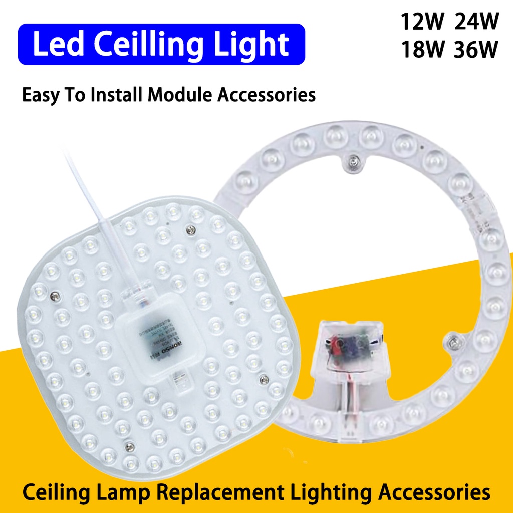 12w 18W 24W 36W LED 環形面板圓形燈 SMD LED 方形吸頂板圓形燈板 AC 220V LED 模塊