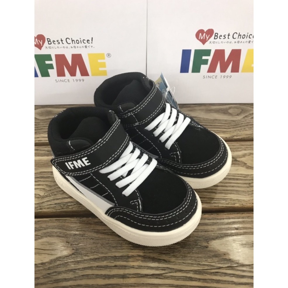 IFME 黑色高筒運動鞋/機能鞋/布鞋 17CM