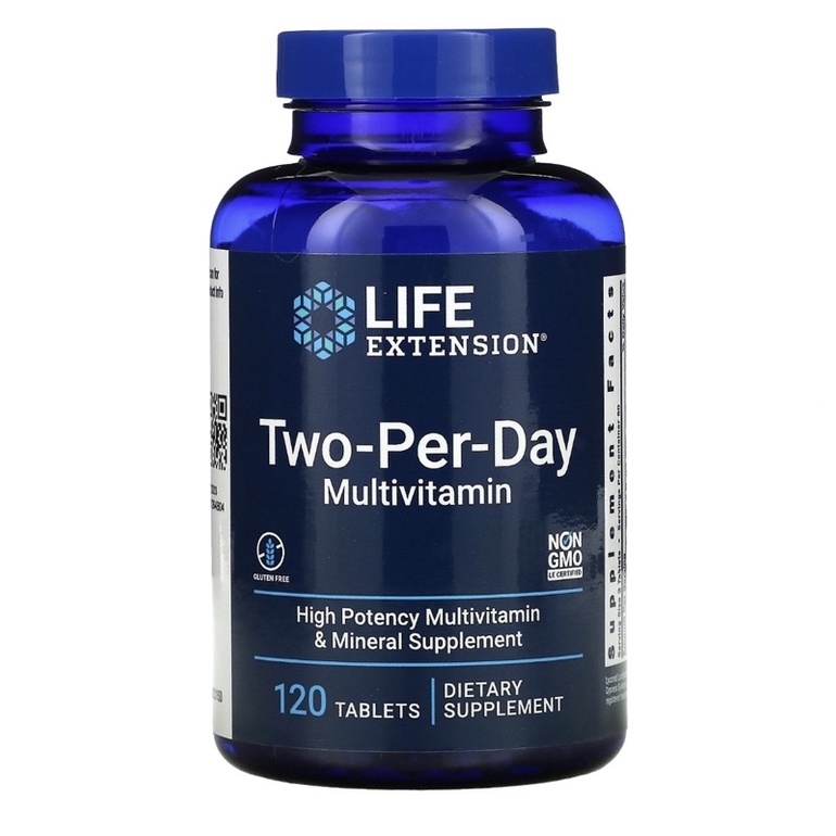 【天天代購】 Life Extension Two-Per-Day綜合維生素礦物質 120顆膠囊