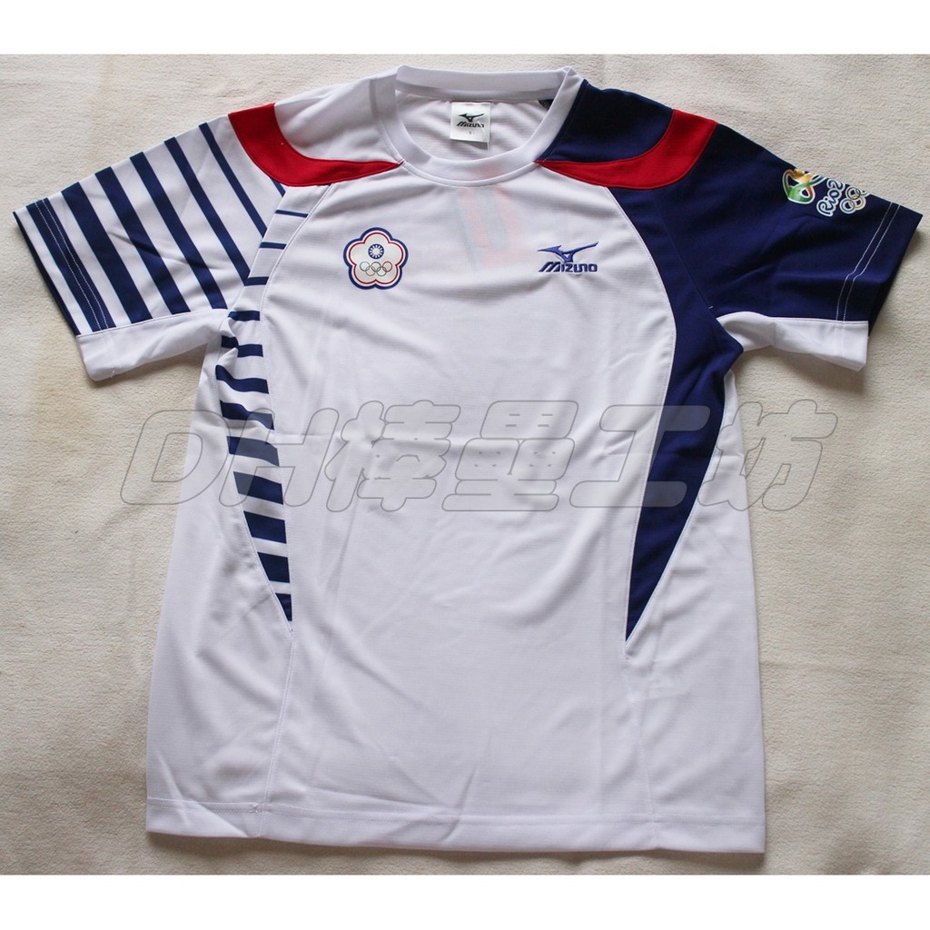 DH棒壘工坊 ~~~2016里約奧運 中華台北Chinese Taipei Mizuno短袖T恤
