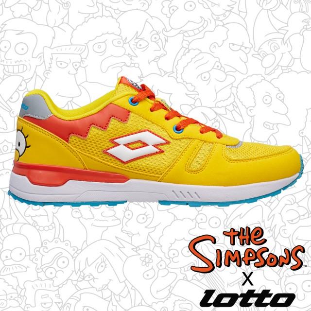 【LOTTO】女 潮流復古慢跑鞋 The Simpsons 辛普森聯名款(黃橘藍 2814)