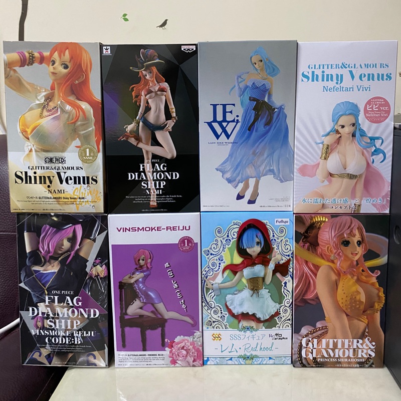 海賊王 長盒公仔 港版-娜美、蕾玖、薇薇公主、白星公主、女帝、異世界生活