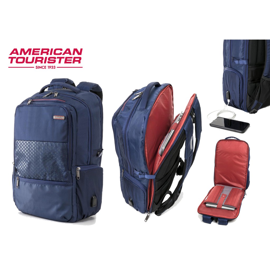 AT 美國旅行者 筆電後背包 商務包 後背包 American Tourister GI6*41002 (海軍藍)