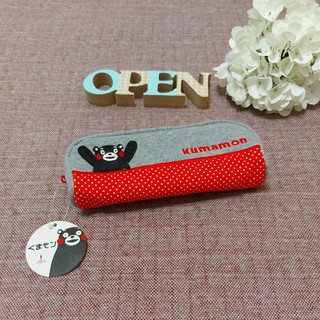 ❤oohlala❤ 全新 日本 超可愛 立體 KUMAMON 熊本熊 Logo刺繡 鉛筆盒