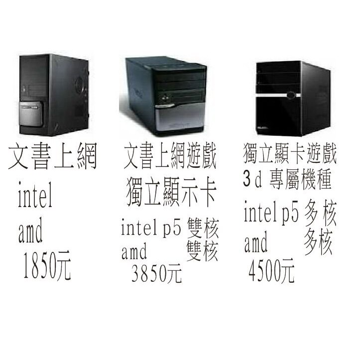 台中-東海電腦   -二手電腦主機3500元起便宜賣-限自取