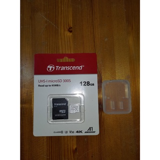 Transcend 創見 128GB microSDXC U3 A1 V30 300S 記憶卡 附轉卡及專屬保護盒