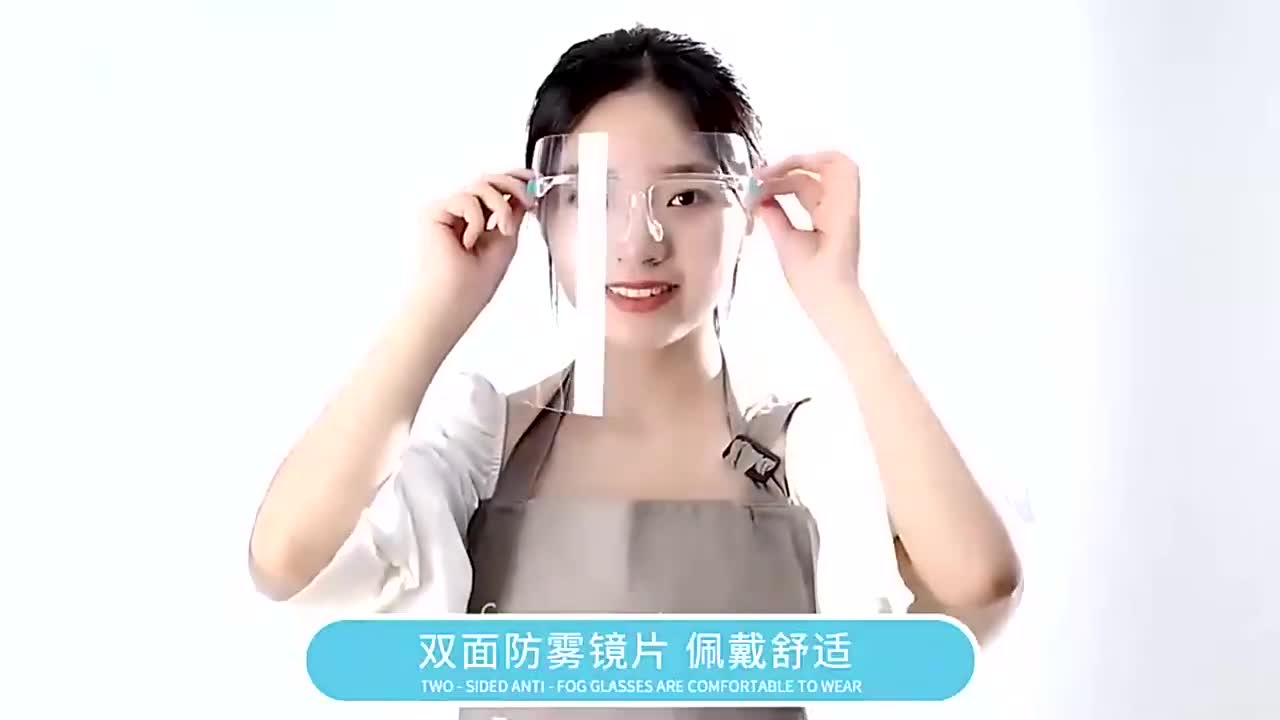 [台灣現貨+發票+快速出貨]防疫面罩 防飛沫面罩  防疫眼鏡面罩 面部防護罩透明防油煙 全臉防護 臉罩