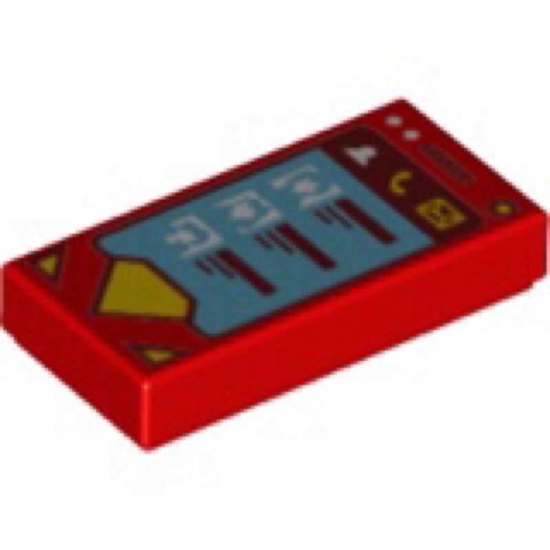 《安納金小站》 樂高 LEGO 手機 電話 全新 紅色 印刷 平板 零件 1x2 3069 41232 6176909