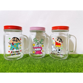蠟筆小新 玻璃梅森杯450ML(備註留言款式)