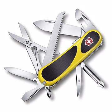 【angel 精品館 】 瑞士維氏 VICTORINOX 防滑 / 安全鎖16用瑞士刀-黃+黑 2.4913.SC8