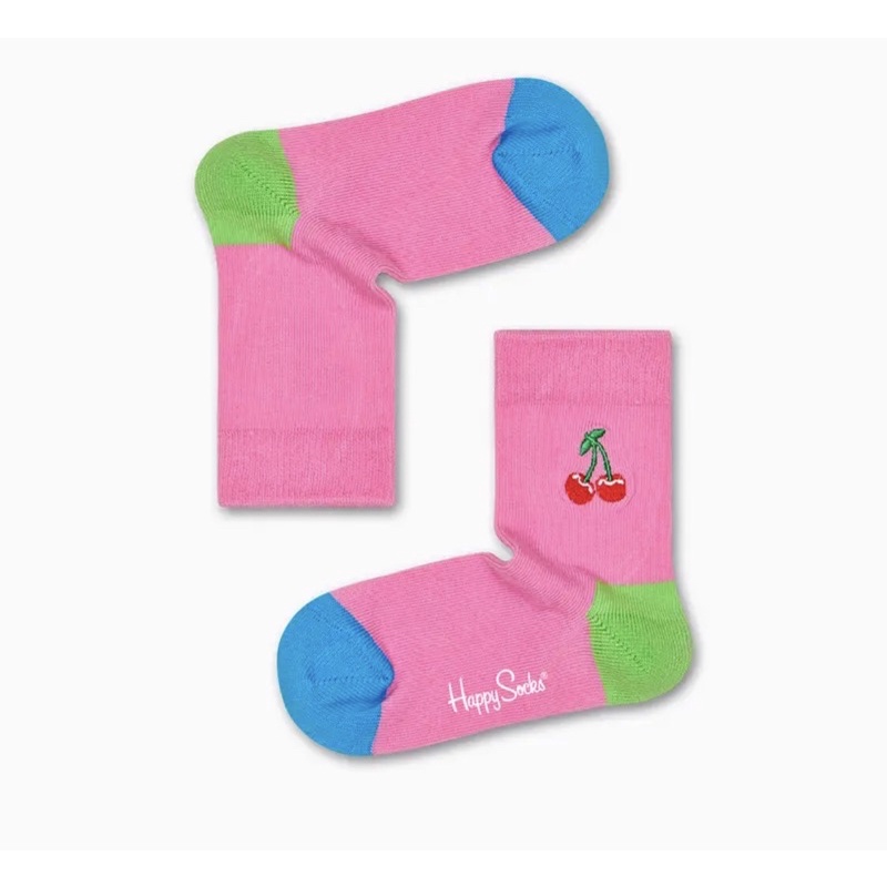瑞典 🇸🇪 Happy socks 12-24m櫻桃🍒 止滑 襪子 現貨 官網購入