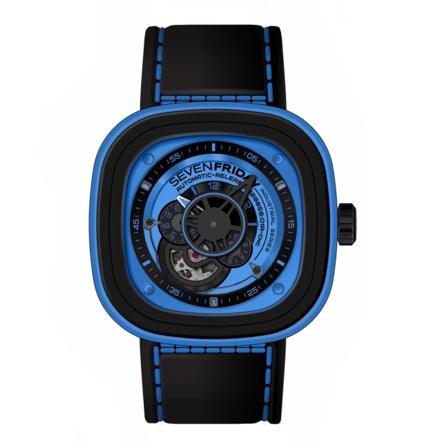 【高雄時光鐘錶公司】SEVENFRIDAY 七個星期五 P1-4 藍面 潮流新興瑞士機械腕錶 機械錶 公司貨