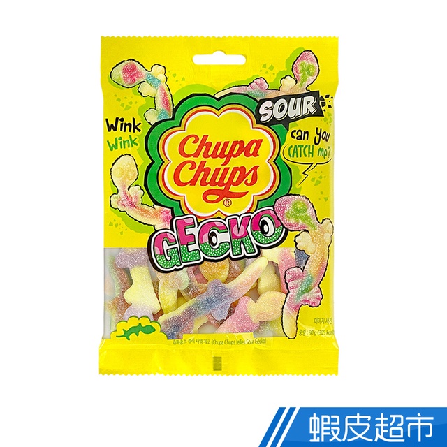 Chupa Chups 加倍佳 壁虎造型-酸甜軟糖90g/袋 韓國熱銷糖果 現貨  蝦皮直送