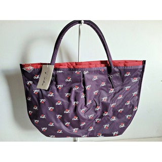 *☆時尚美學☆* 全新正品 日本 Agnes b. VLARg 經典LOGO 防潑水 水餃包 手提包 肩背包